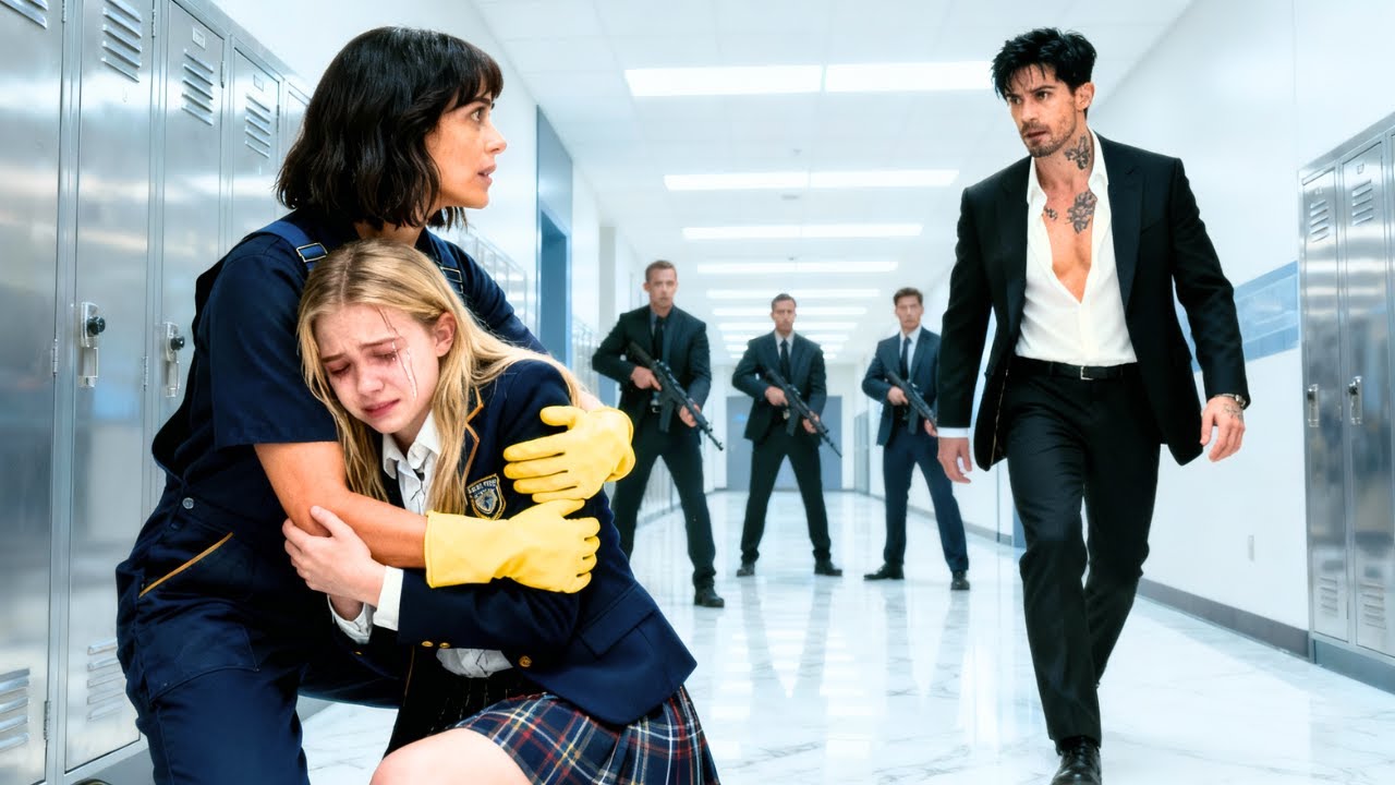 Janitor Protected a Girl from Armed Men at School — The Mafia Boss Discovered It Was His Niece