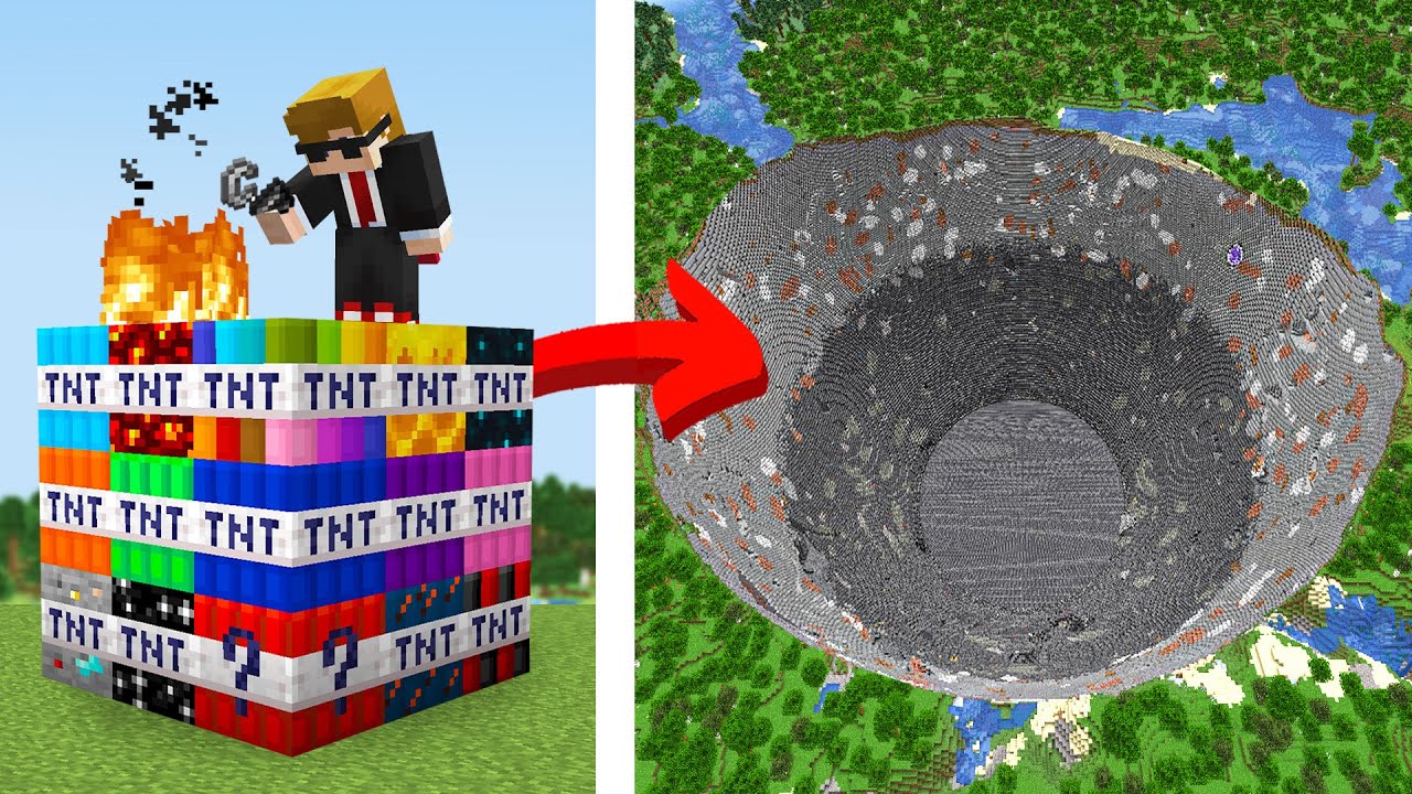 Тестируем все виды ТНТ в Minecraft!