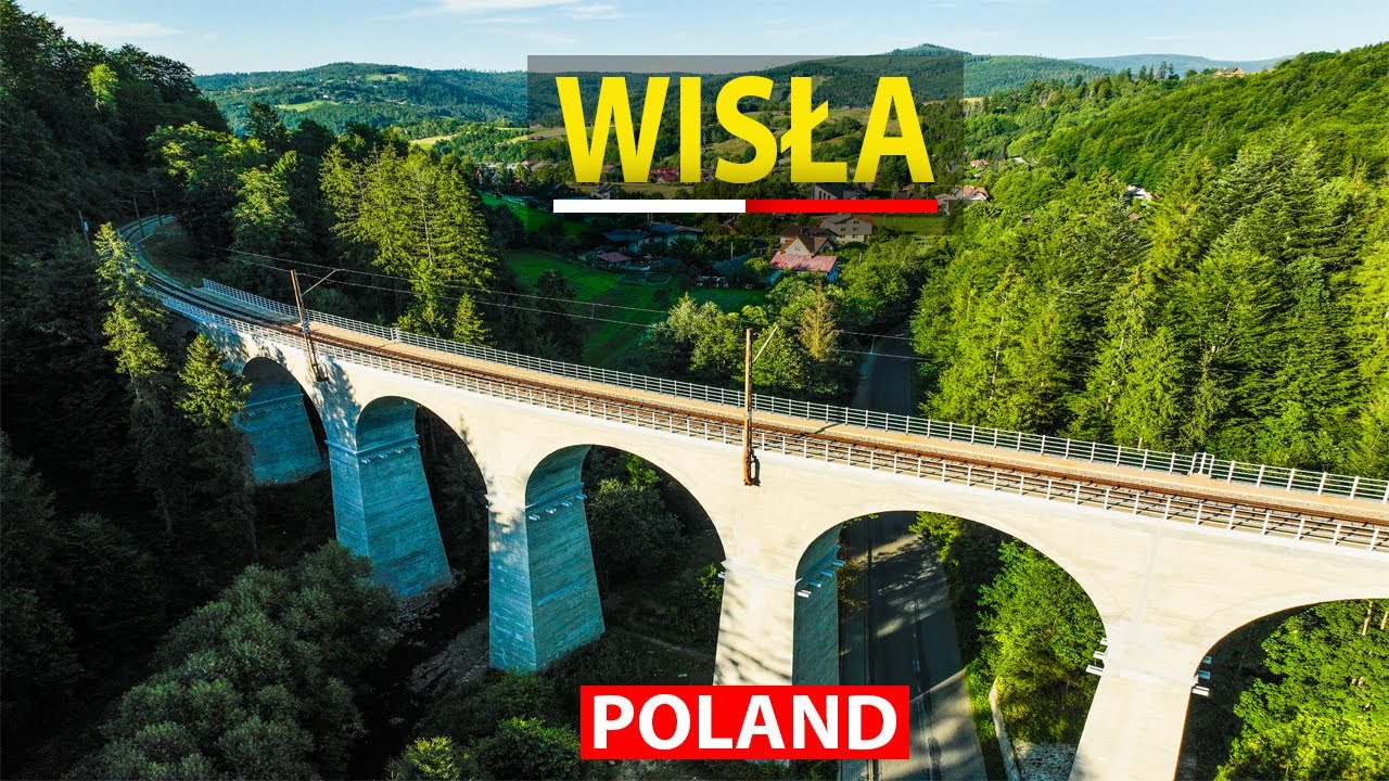 🇵🇱 Wisła z Lotu Ptaka 4K 🕊️ Niezapomniane Widoki z Drona Beskidy, Polska