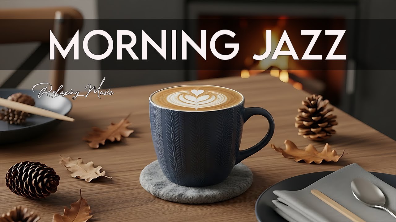 Morning Jazz ☕ Fireplace Bossa Clarity Flow for Sharp Focus, Clear Minds & Fresh Study Energy 🌙