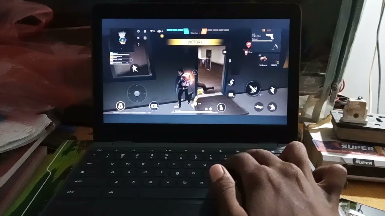 Free fire Chromebook 100e Playing smooth Game play 🔥😵 