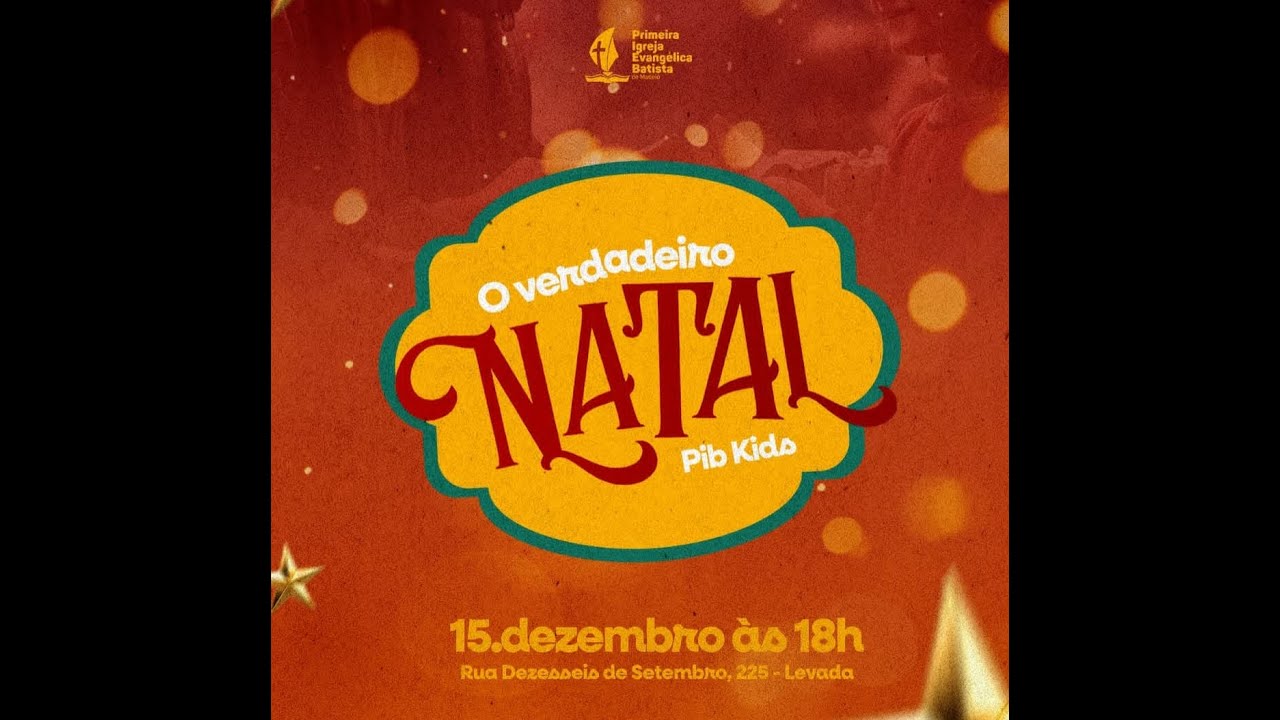 O VERDADEIRO NATAL - PIB KIDS - 15/12/2024 - PR. ANDERSON NUNES
