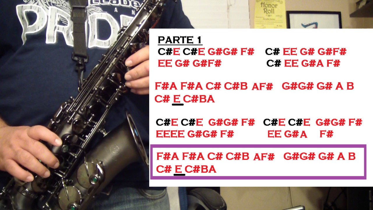 IMAGINE (JOHN LENNON) TUTORIALES PARA EL SAX ALTO - SANTIAGO PACHECO