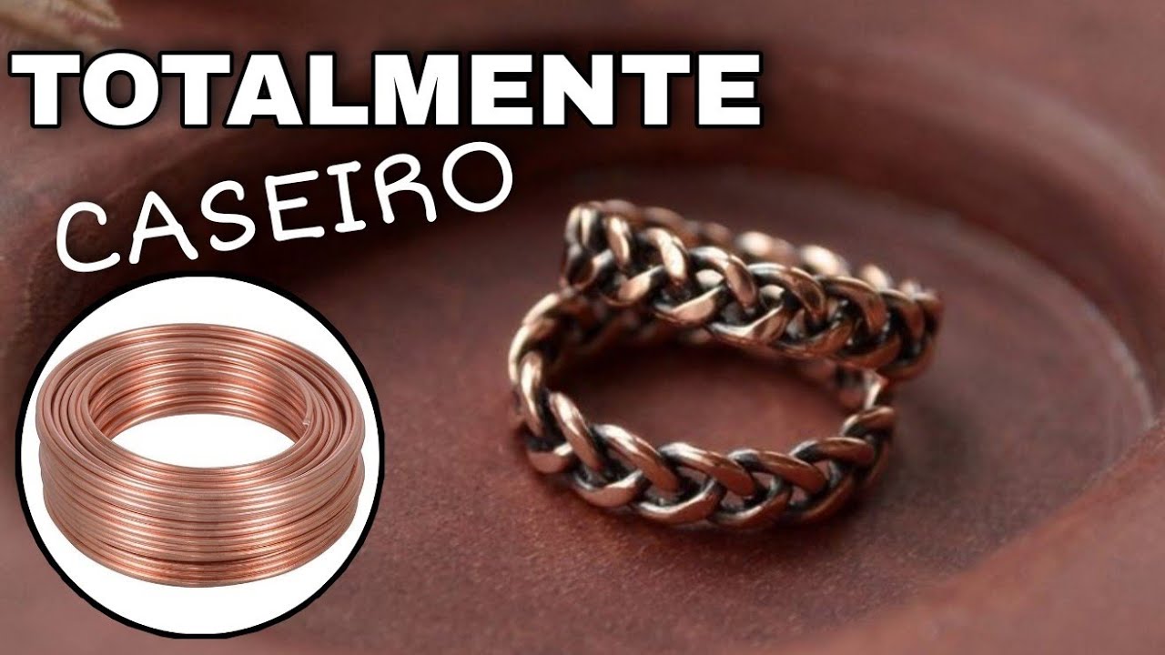 Como fazer jóias com cobre - Aliança transada caseira
