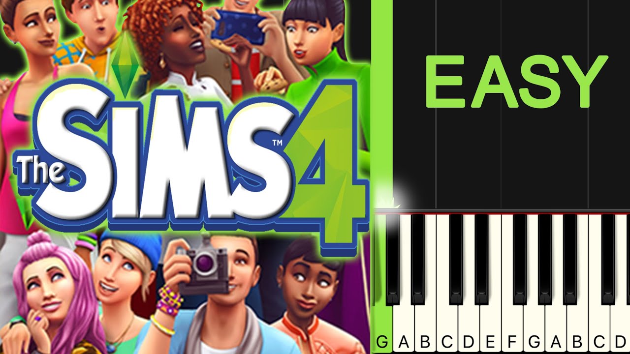 The Sims 4 Theme Song EASY Piano Tutorial