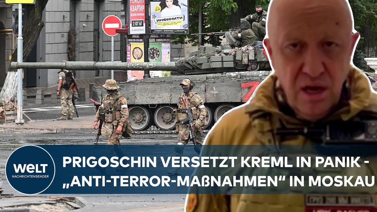 PUTINS KRIEG: Aufstand gegen Moskau - Wagner-Söldner besetzen Armeehauptquartier in Rostow