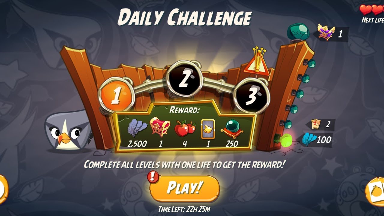 Today's Dally Challenge 16/01/2016      Angry 💢 Birds 2 Dally Challenge #angrybirds #Bapulive