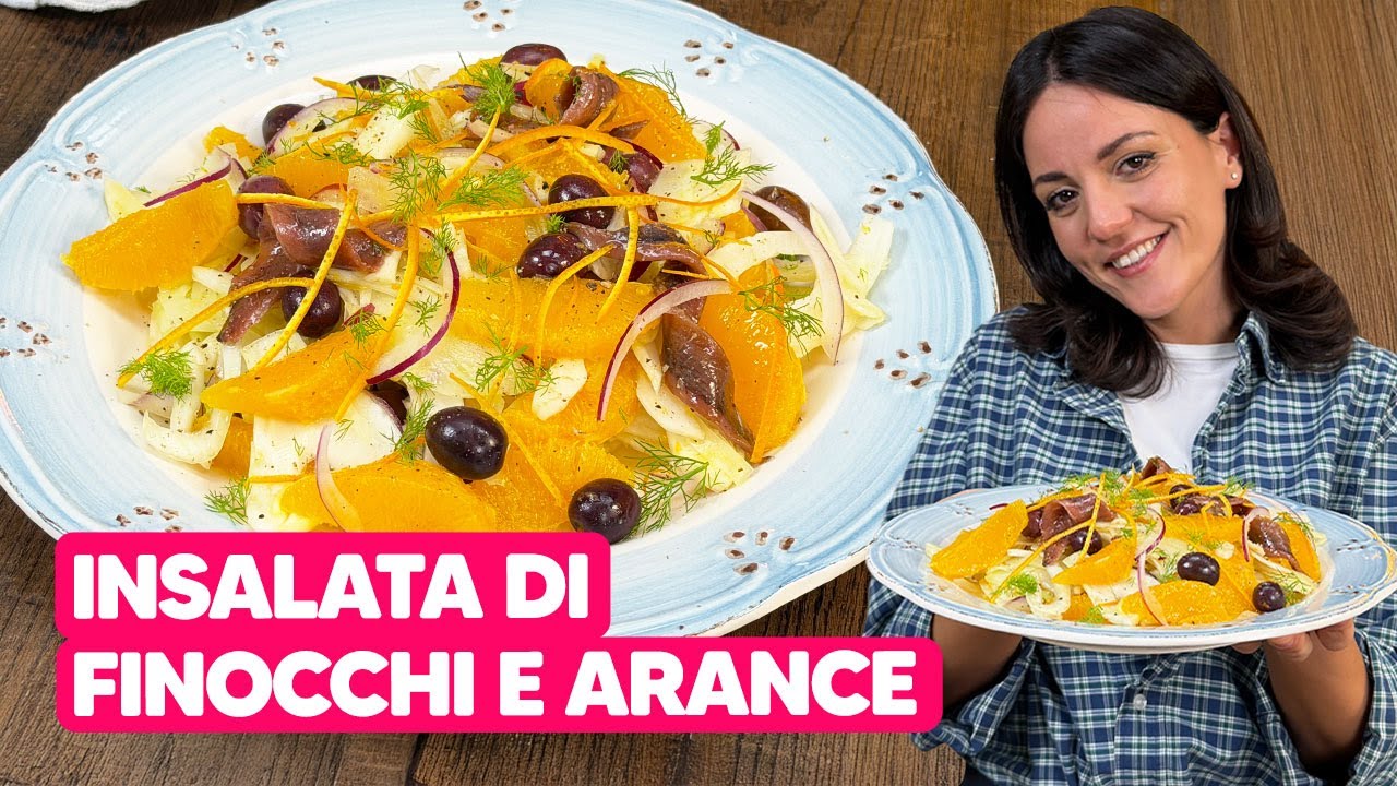 INSALATA DI FINOCCHI E ARANCE alla SICILIANA: il contorno fresco, leggero e facilissimo