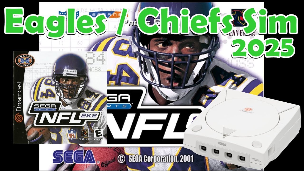 Eagles / Chiefs Sim - NFL 2K2 - Sega Dreamcast (2001)