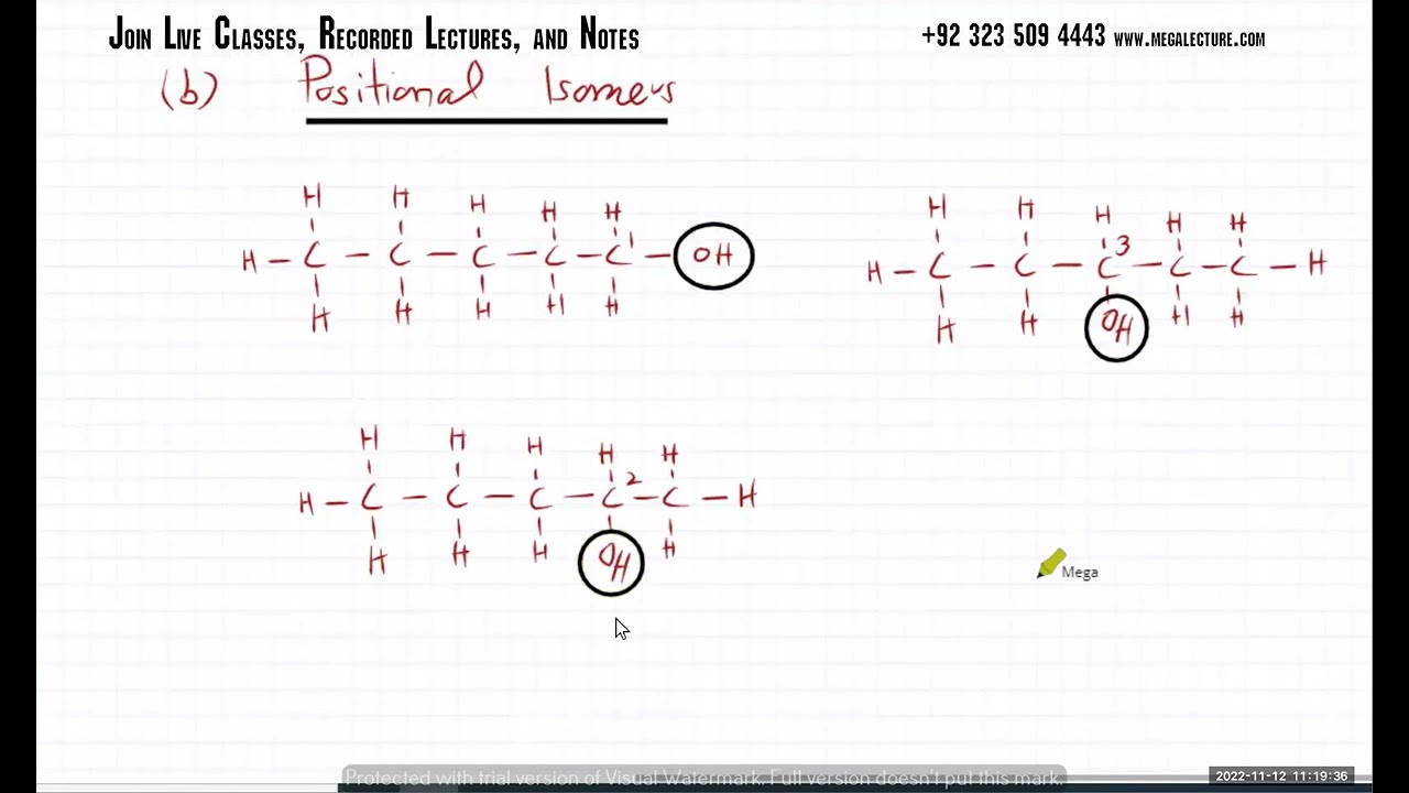 AS 9701 Organic Chemistry Part 4 | Structural and Stereo Isomers