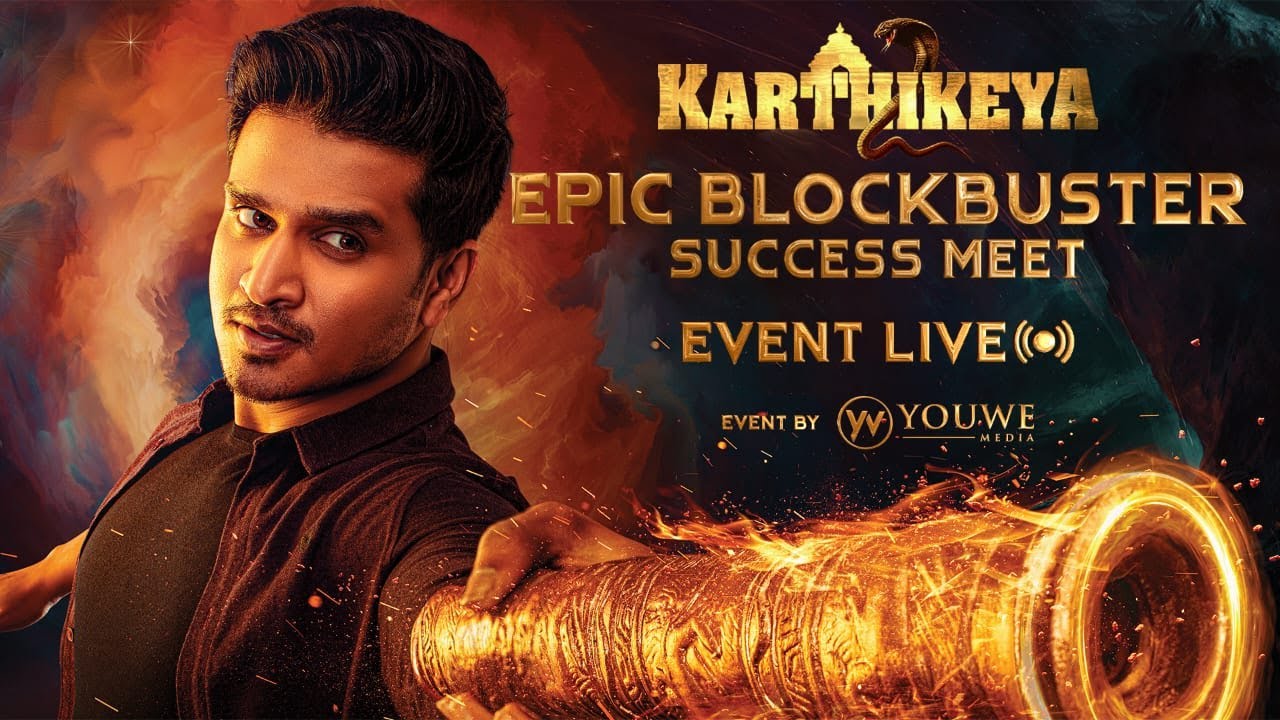 LIVE: Karthikeya2 Epic Blockbuster Success Meet| Nikhil Siddharth | AnupamaParameswaran | YouweMedia