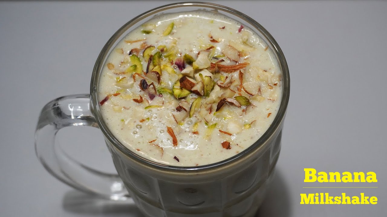 Banana Dry Fruits Milkshake || Healthy & Tasty Dry fruit  Banana Smoothie recipe