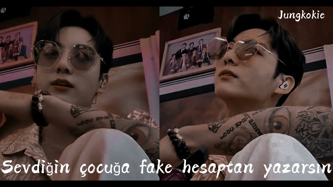JUNGKOOK İLE HAYAL ET "Sevdiğin çocuğa fake hesaptan yazarsın"