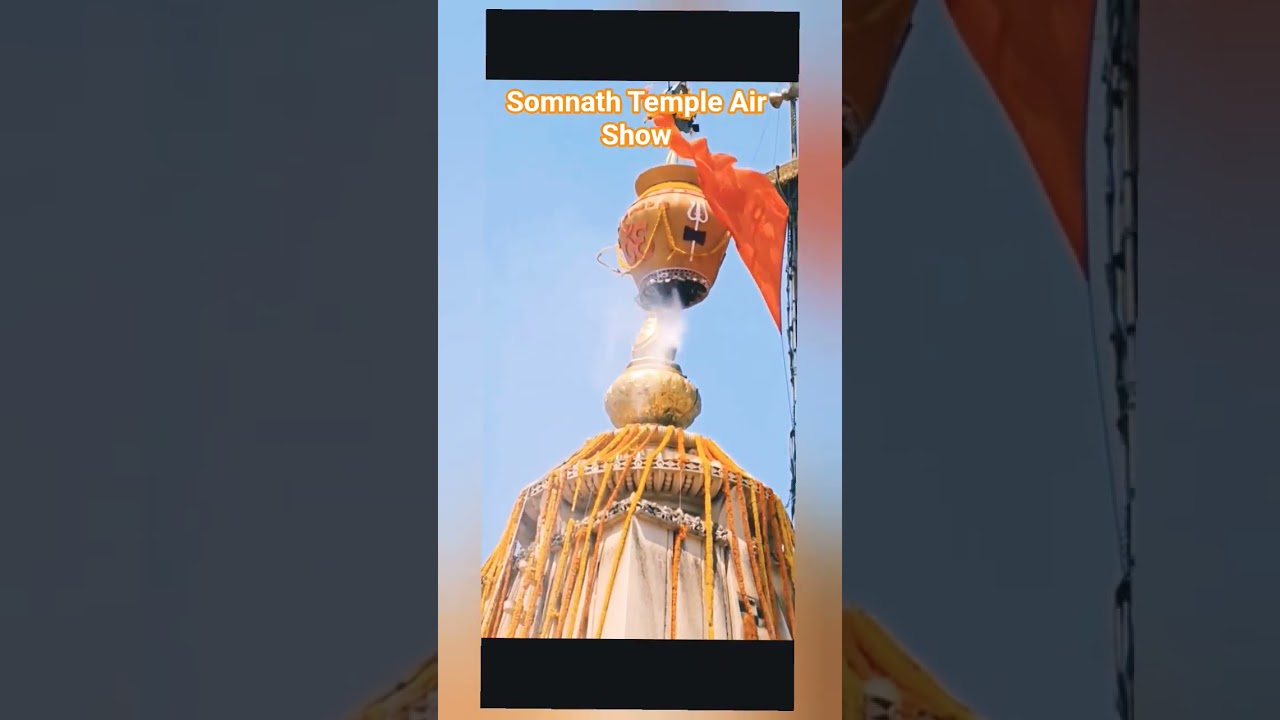 Air show over the Somnath Temple on 11 May  2026