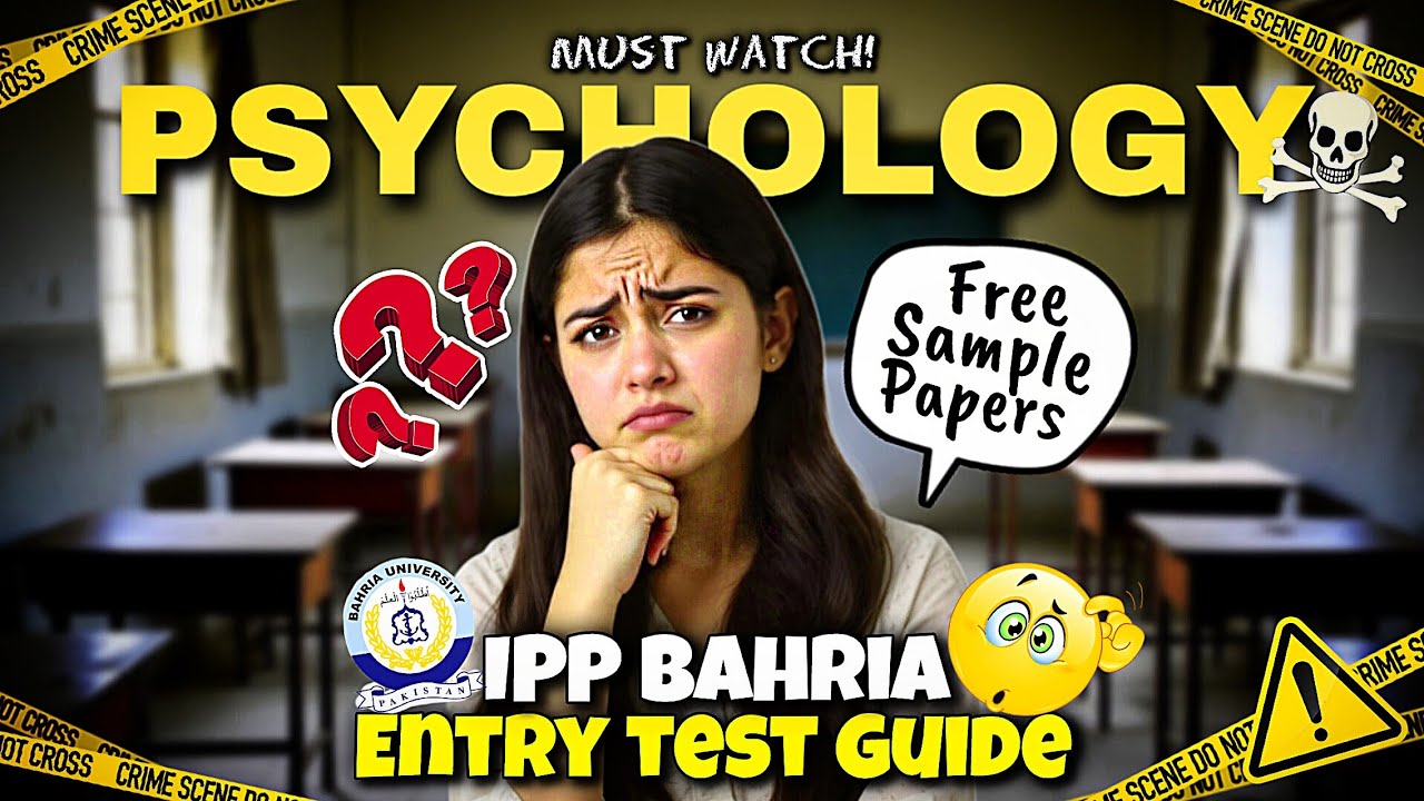 Must-Watch Before Bahria University Admission Test!📚 BS Psychology Full Guide + Sample papers.||💯💡