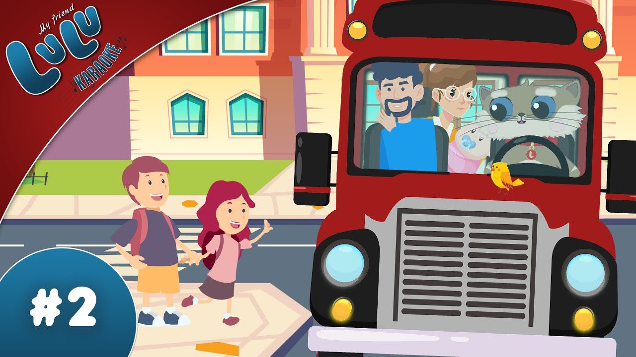 Wheels on the Bus - KARAOKE 😊 Nursery Rhymes Collection and Kids Songs from My Friend Lulu