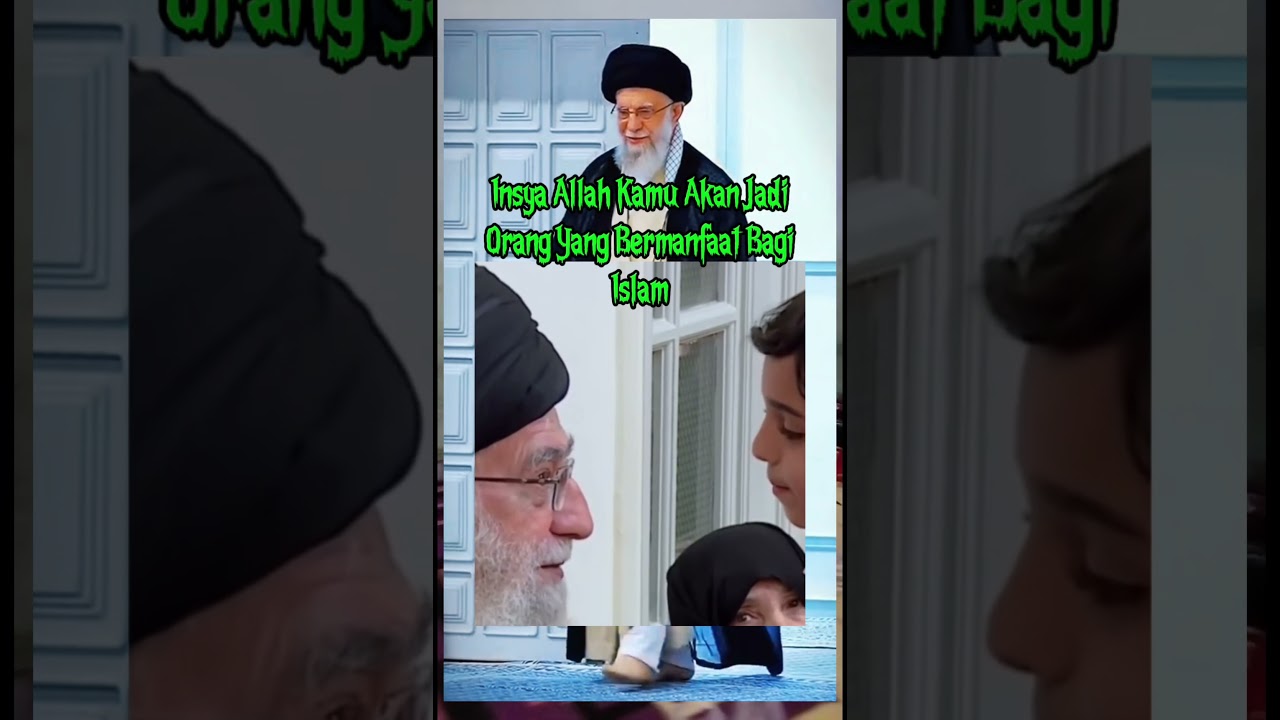 Seorang Anak Minta Di Do'akan Oleh Ayatollah Ali Khamenei,Do'Akan Kelak Agar Saya Mati Sahid.