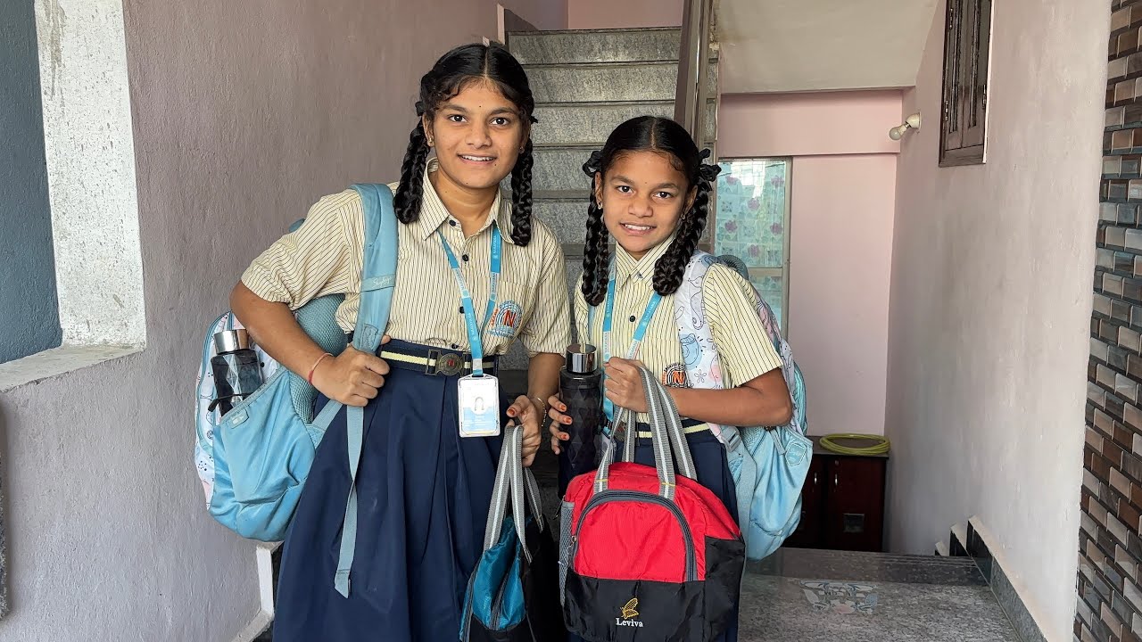 మా morning school routinue vlog చూసేయండి friends || roju మా అక్క వల్లే నాకు late అయితది friends