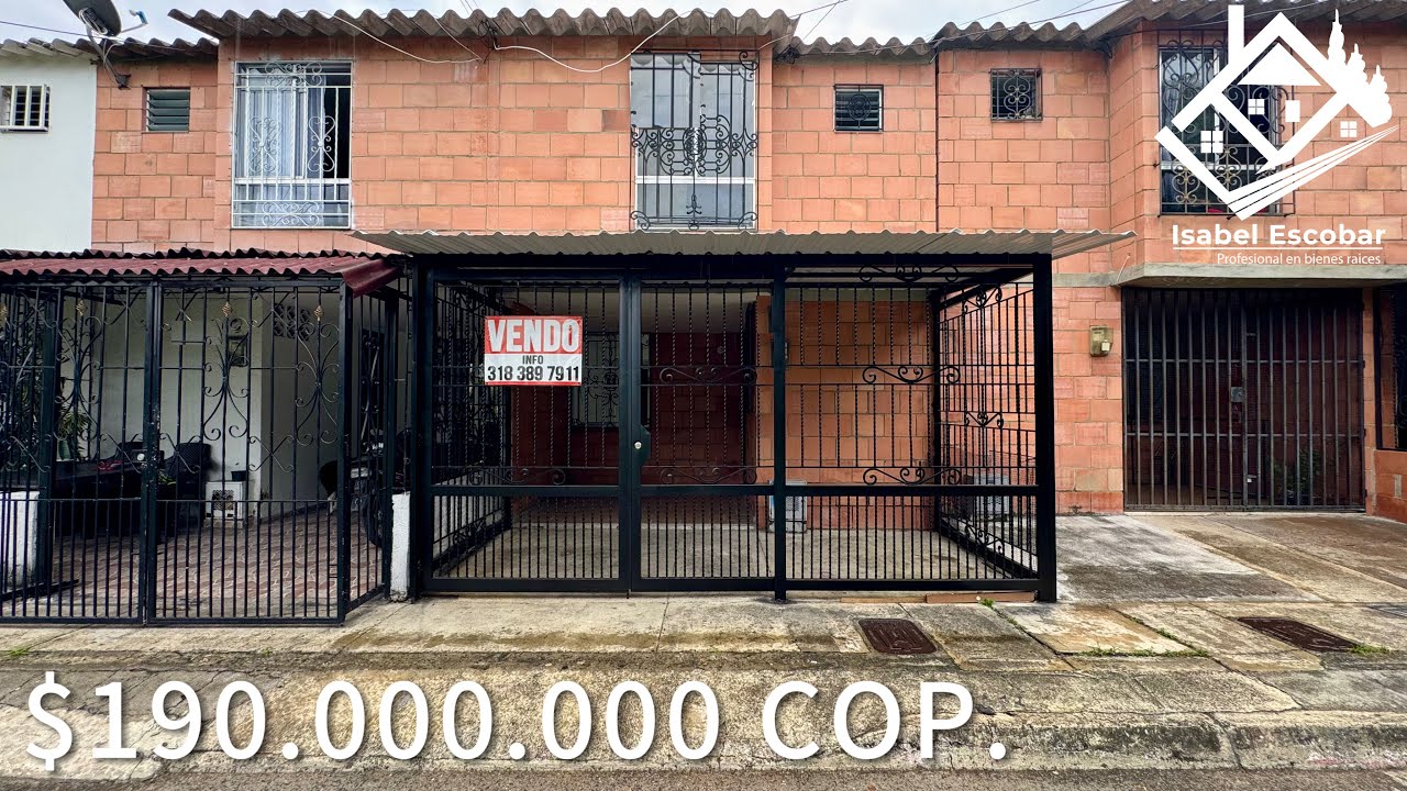 Casa de dos pisos en venta - Barrio La Italia Palmira Valle del Cauca Colombia