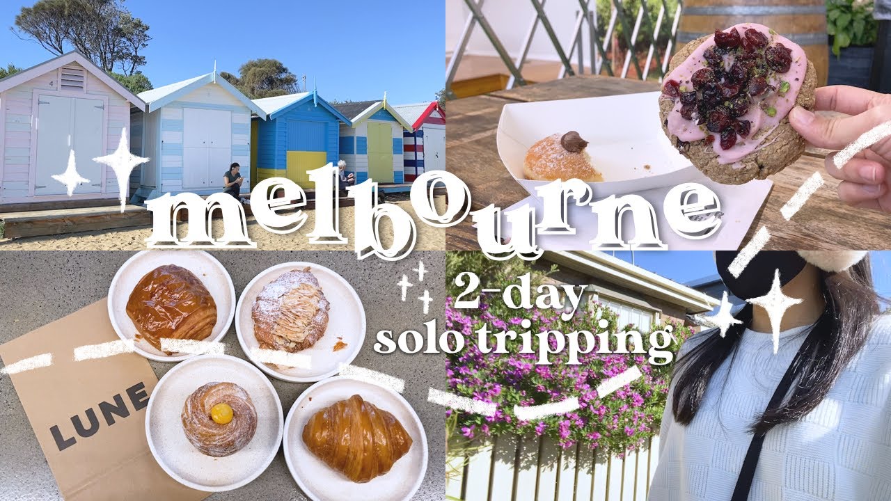 travel vlog 🚌 | solo tripping in melbourne 🎡🍭 | grad trip in australia
