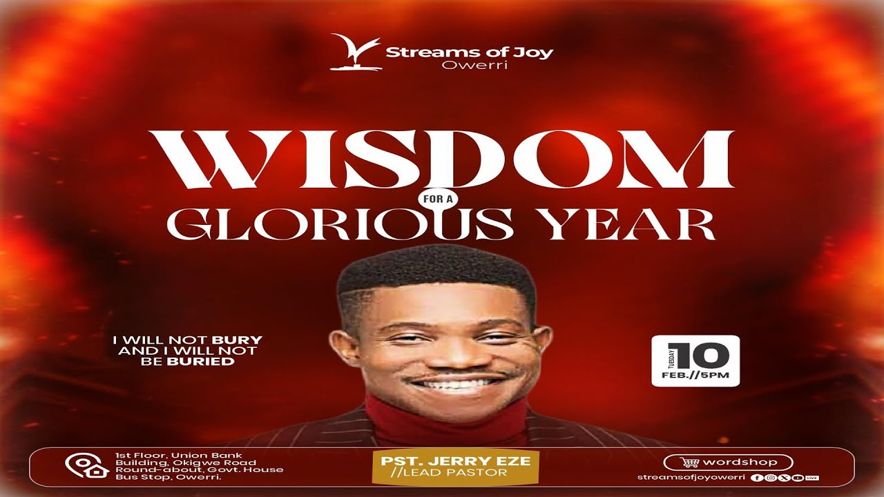 WISDOM FOR A GLORIOUS YEAR || TUESDAY WORDSHOP || FEB. 1OTH 2026