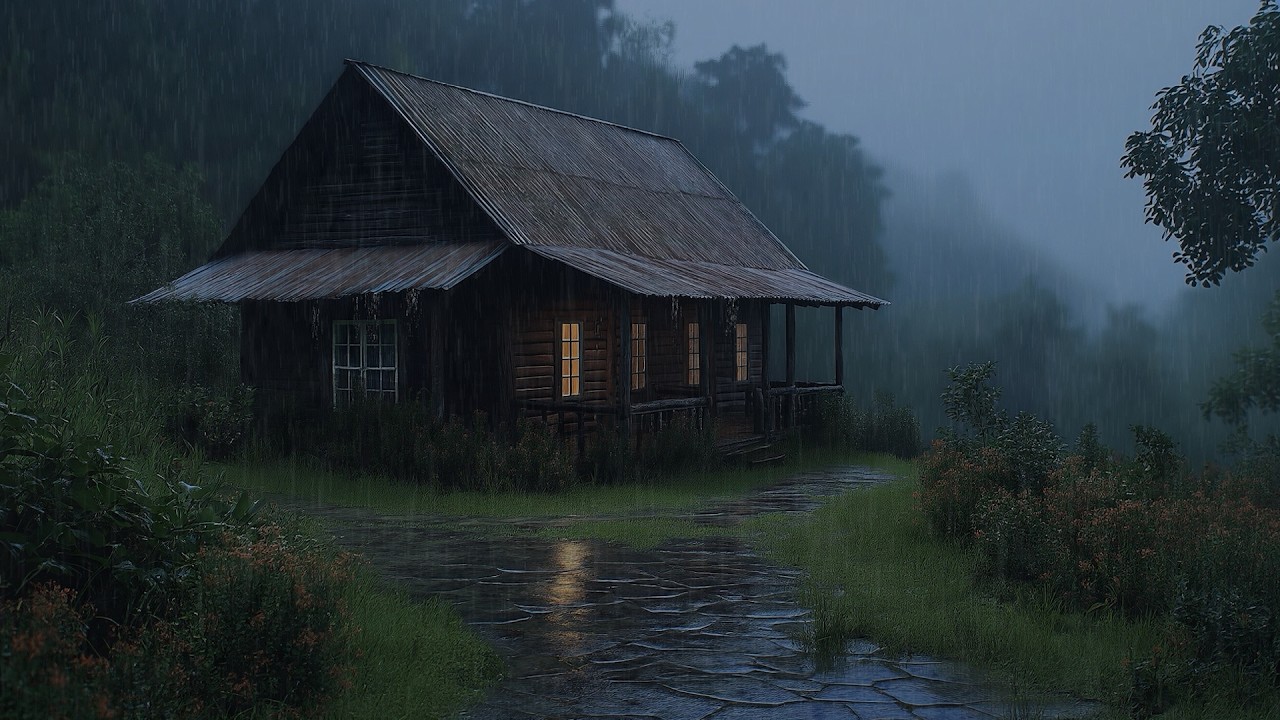 Midnight Rainfall Creating a Safe Space for Emotional Healing | Immediate Sleep with Rain Sounds