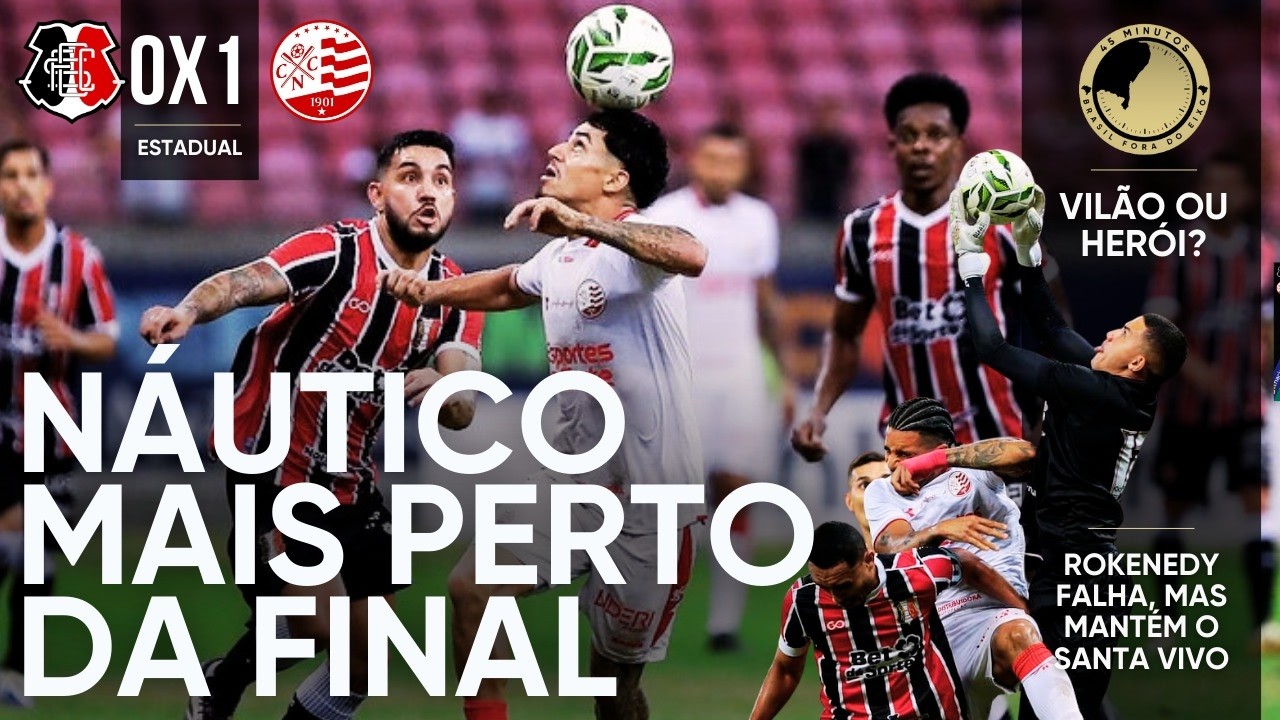 SANTA CRUZ 0X1 NÁUTICO - TIMBU VENCE COM GOLAÇO DE PAULO SÉRGIO E TEM A VANTAGEM NA SEMIFINAL