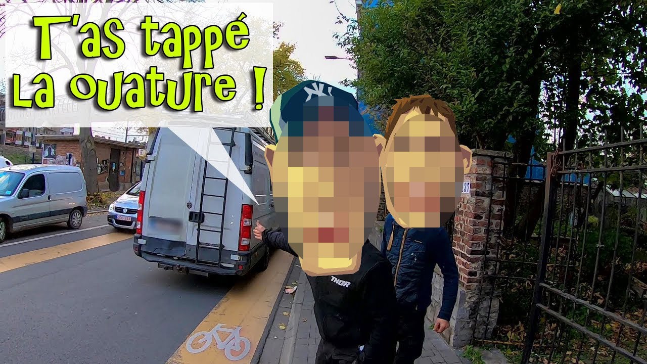 L'intégrale d'une des dernières agressions de ce cycliste.