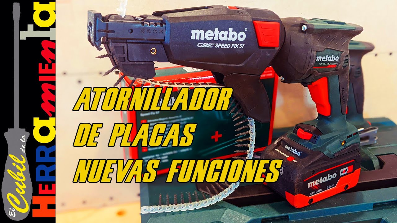 ¿INSTALAS PLACA DE YESO? 📐ENTRA❗ ATORNILLADOR TBS 18LTX-BL-5000 METABO