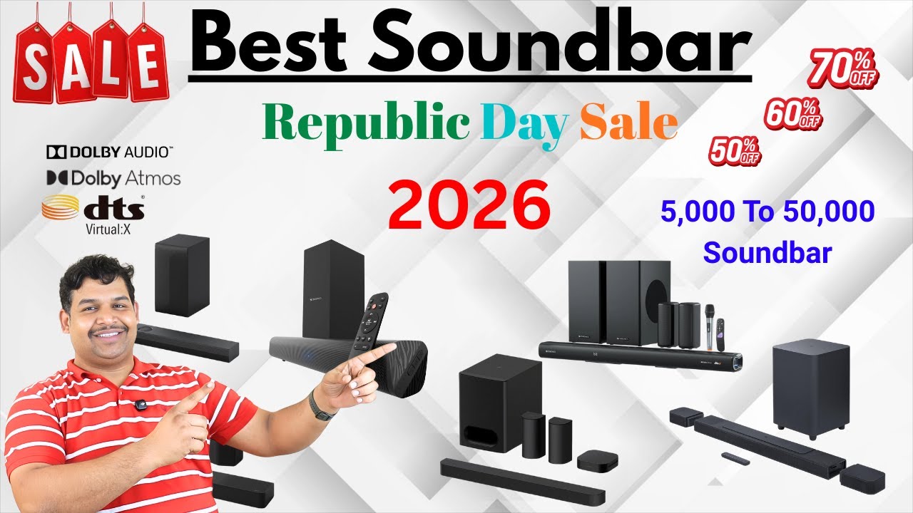 Best Soundbar In Republic Day Sale 2026 On Amazon and Flipkart | Dolby Atmos Soundbar
