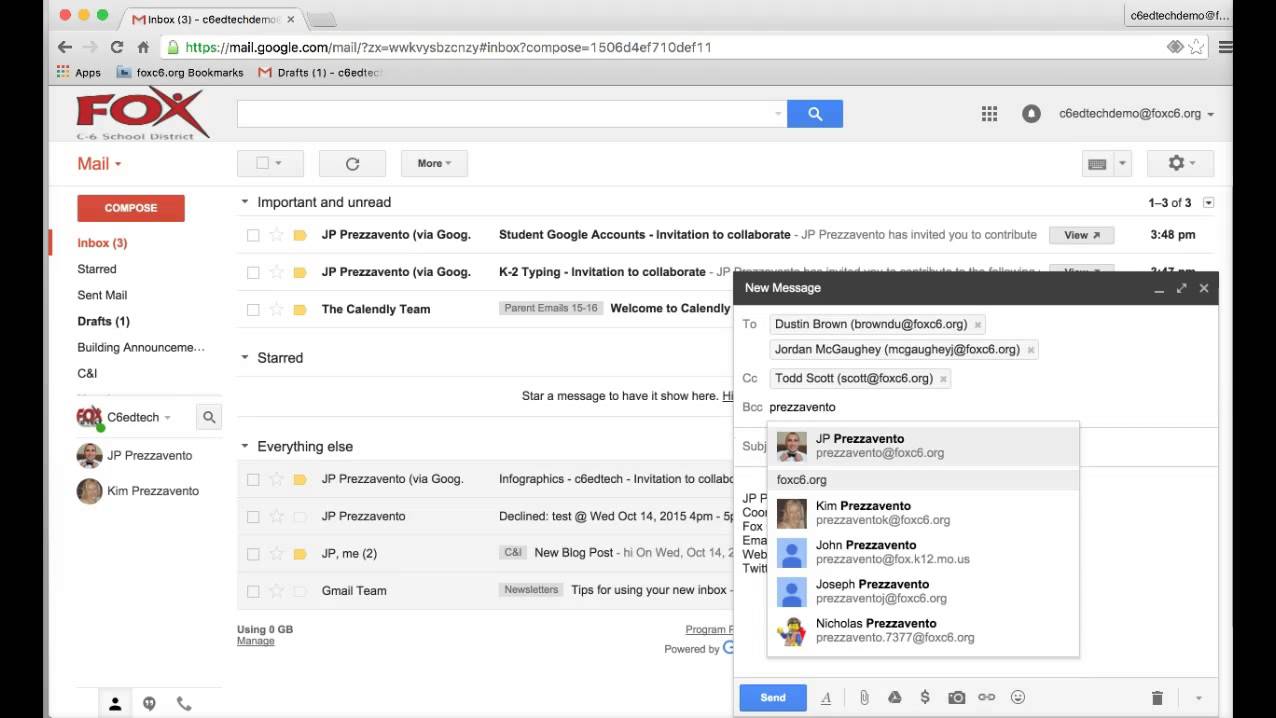 Sending an Email in Gmail