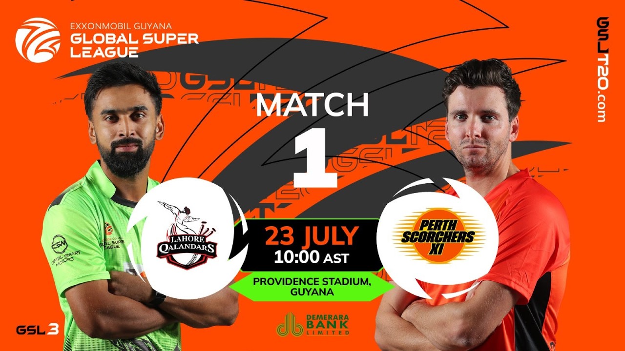 LIVE | Match 1 | Lahore Qalandars vs Perth Scorchers XI | GSL T20 2026