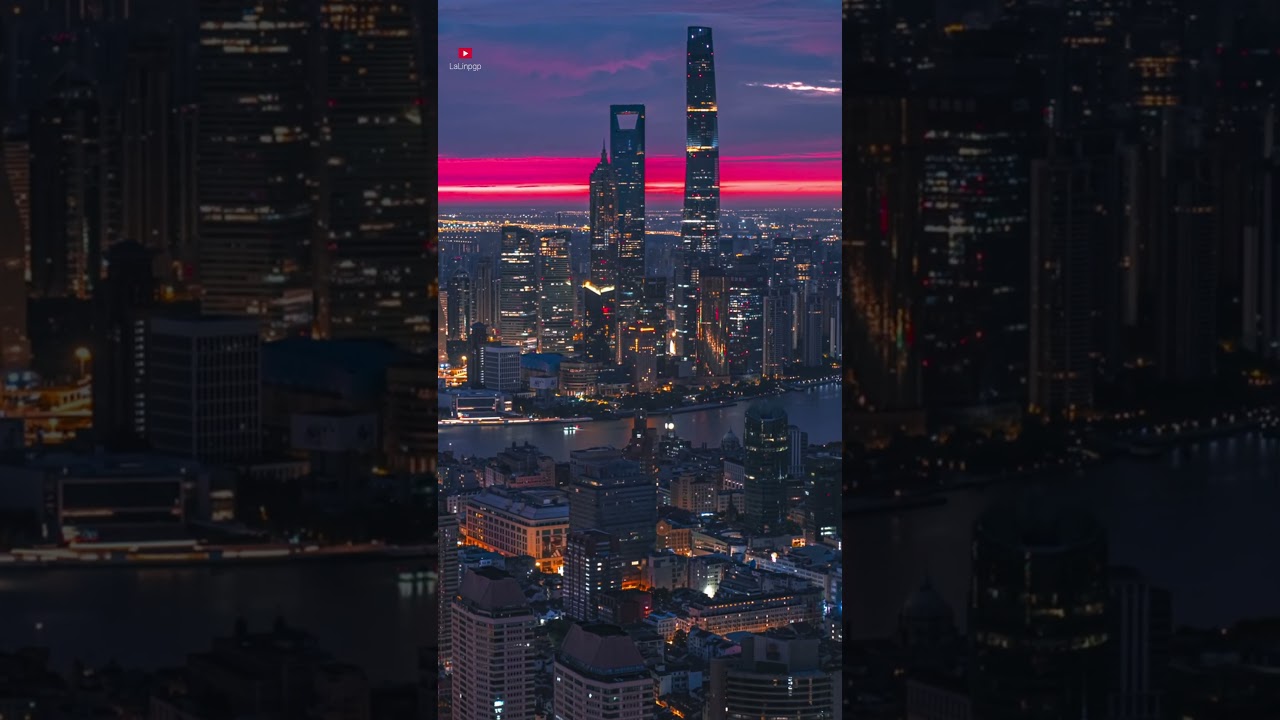 Shanghai City Sunset
