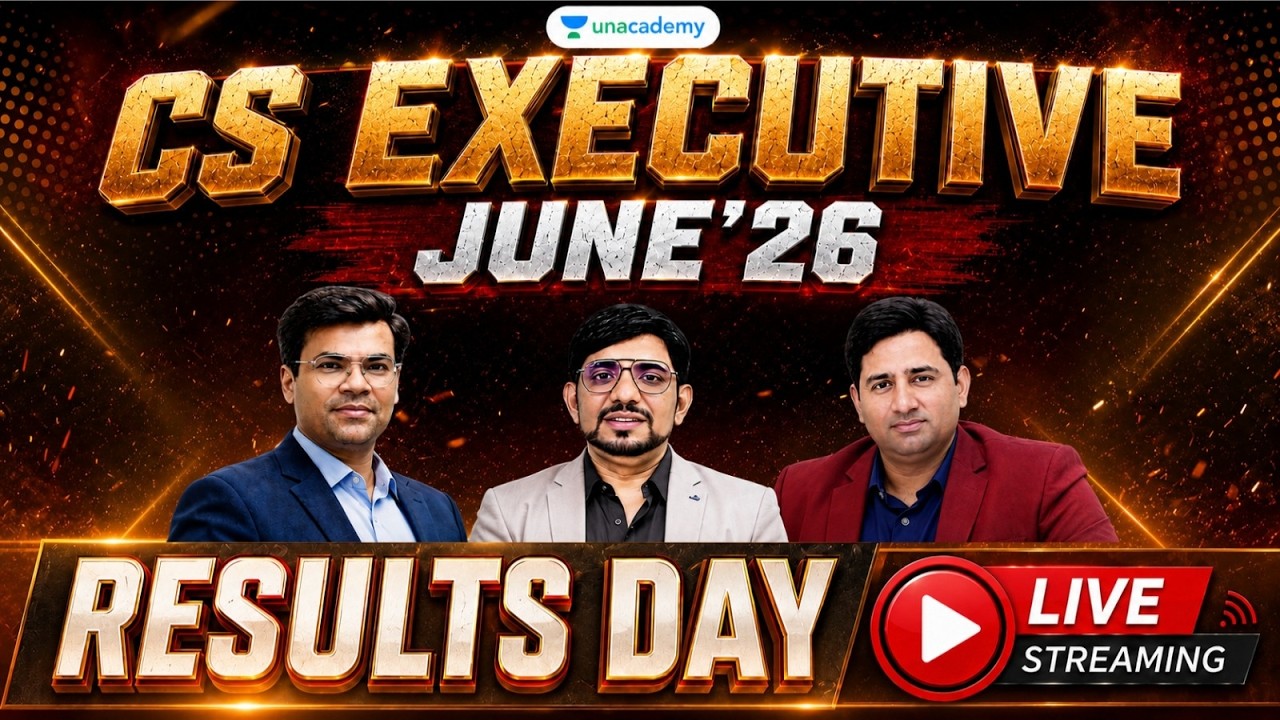 CS Executive June 2026 Results Day LIVE in Action 🔥📢 | CS Amit Vohra | Unacademy