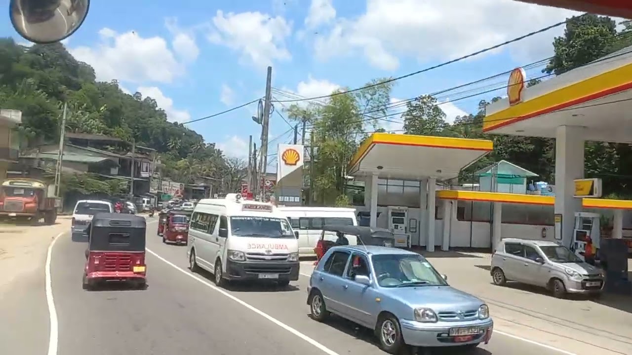 A journey from Gampola-kandy Main road through Gelioya./ to Kandy.