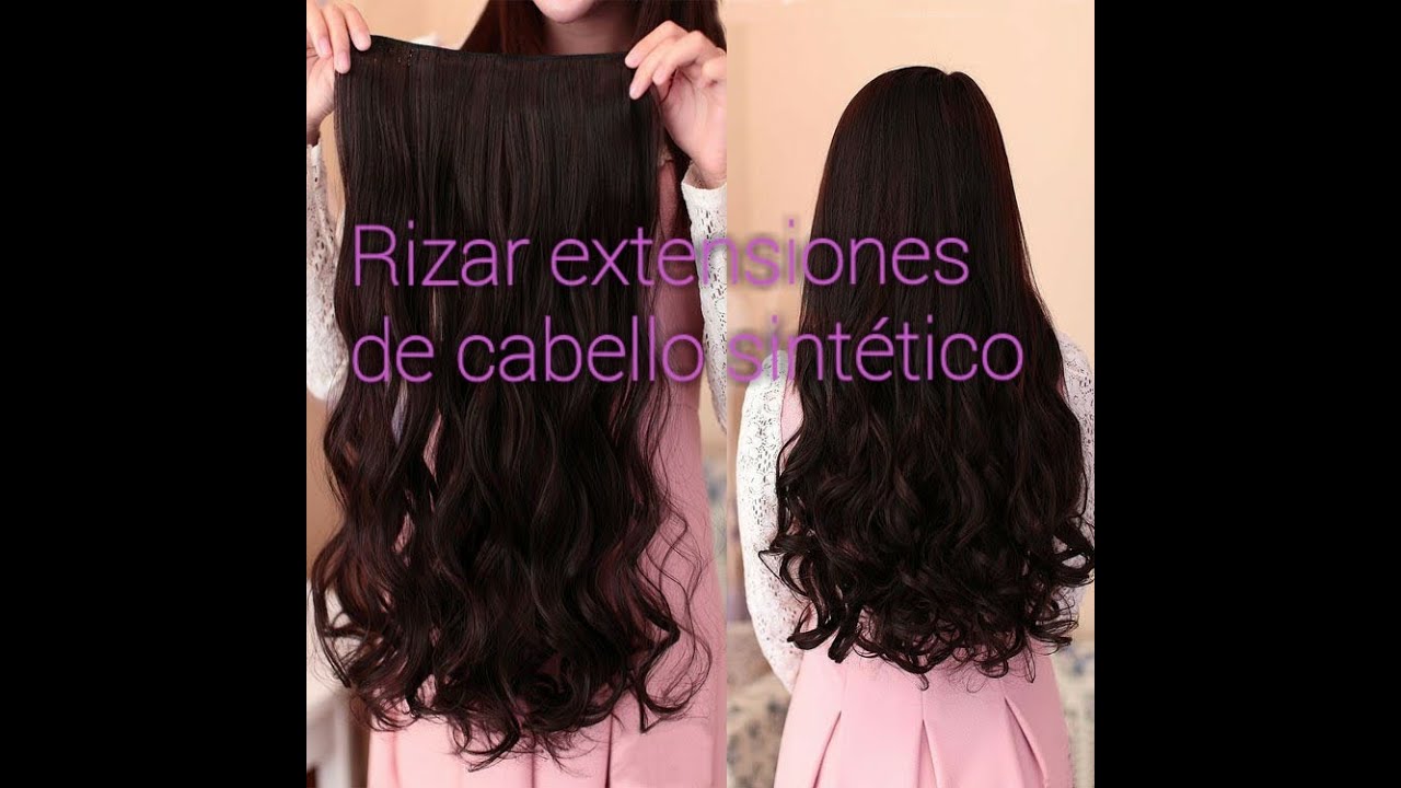 Rizar extensiones sintéticas super fácil/ Dare
