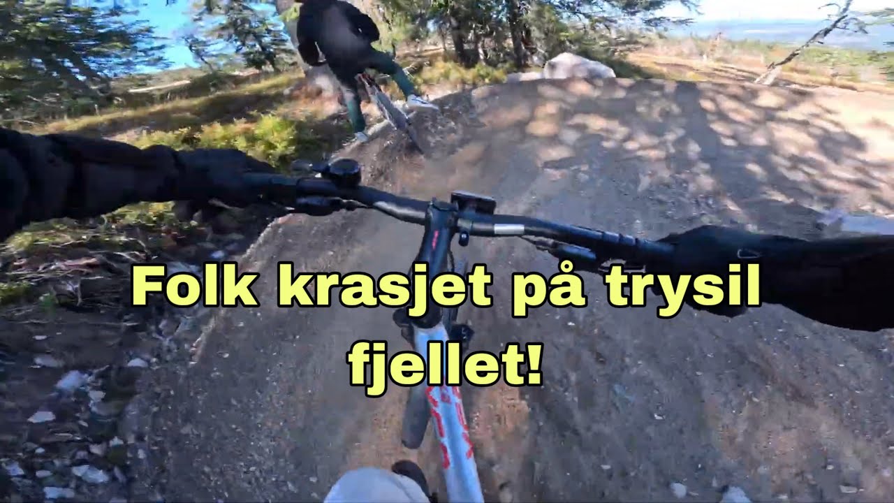 Sykler ned Trysilfjellet! | krasj💥.. 