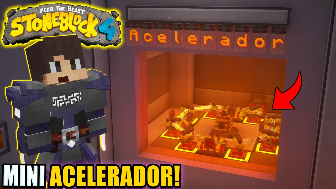 CRIEI UM MINI ACELERADOR DE PARTÍCULAS!!! STONEBLOCK 4! #24