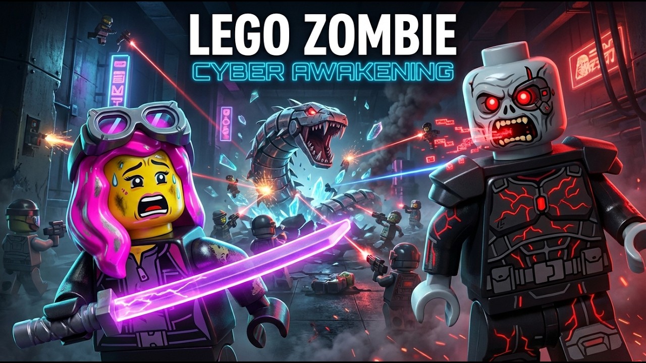 LEGO Cyberpunk Zombie: CYBER-CORE AWAKENING 🤖🧟 | LEGO Animation | Full Episode 18