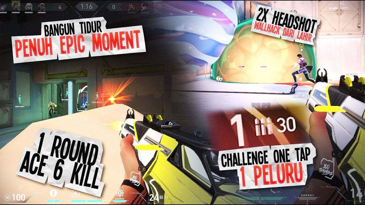 BANGUN TIDUR LANGSUNG DAPET BANYAK EPIC MOMENT !! TEAM SENDIRI SAMPE BINGUNG !! #valorant