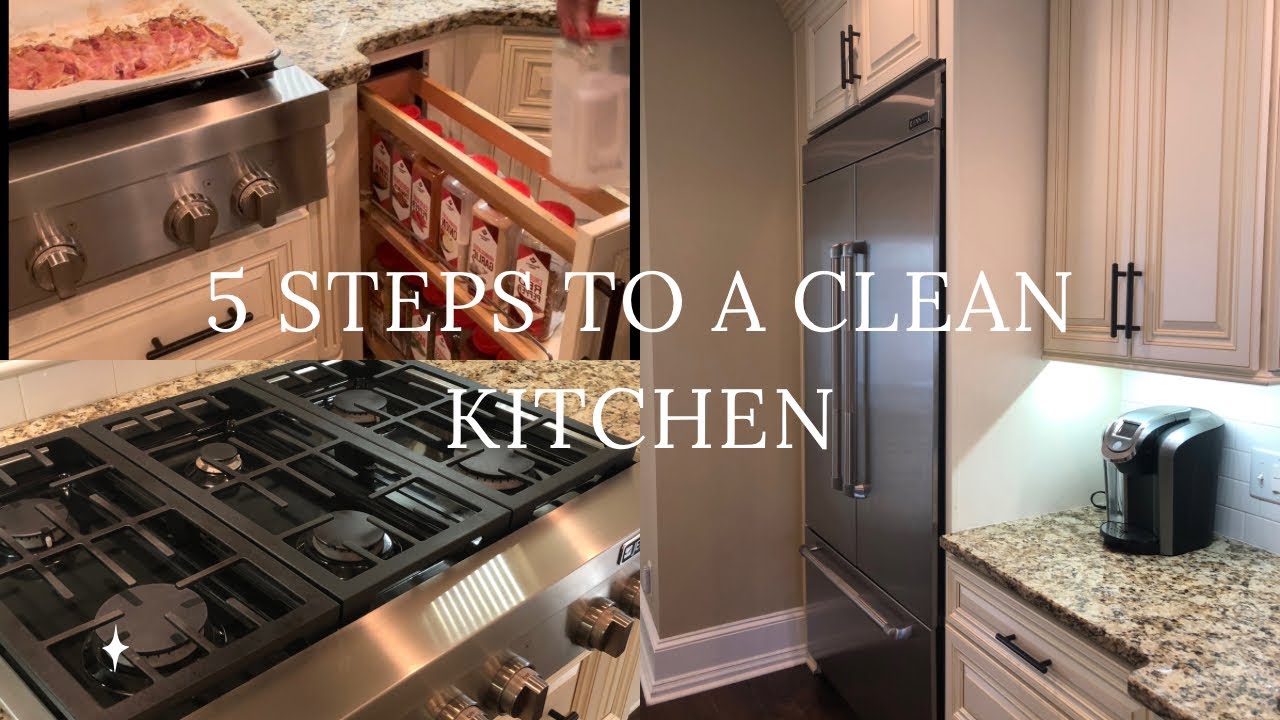 KITCHEN//FIVE STEPS TO A CLEAN KITCHEN