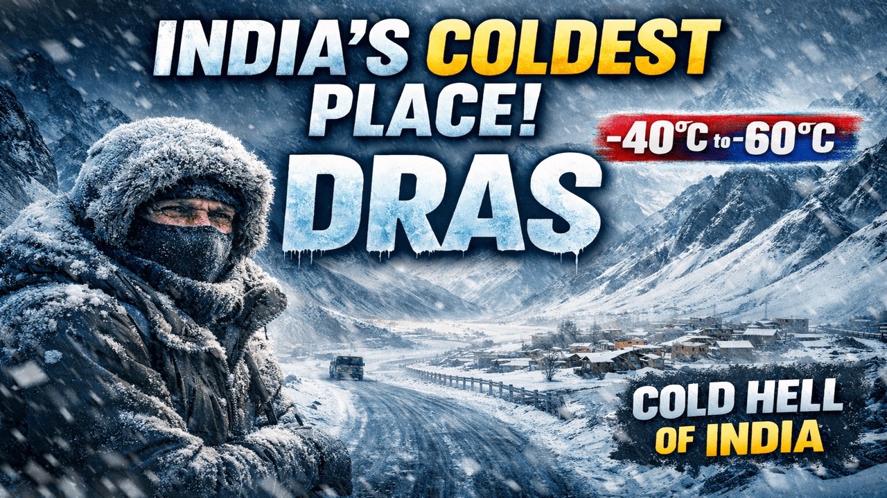 –60°C Life in India’s Coldest Village | फ्रिज से भी ज़्यादा ठंडा! द्रास
