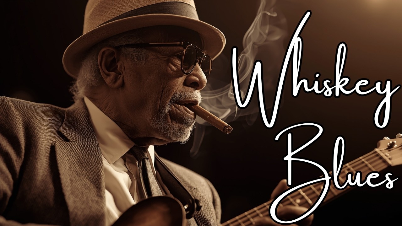 Smoky Juke Joint Chicago Whiskey Blues – Slow Electric Guitar & Harmonica @SmokyGuitar  🎸