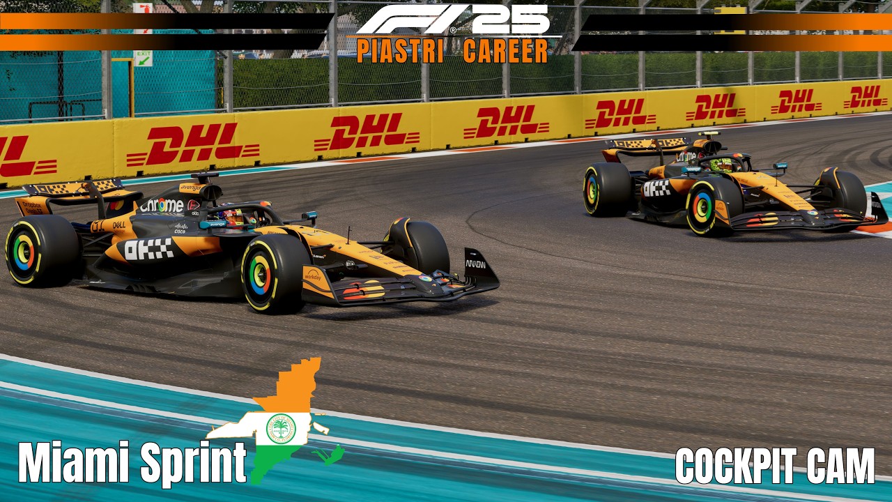 F1 25 Ultra Realistic Career – Oscar Piastri | Miami Sprint 100% Race