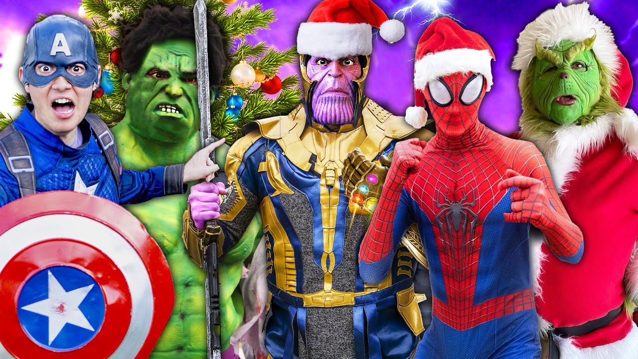 Avengers VS The Grinch and Thanos!