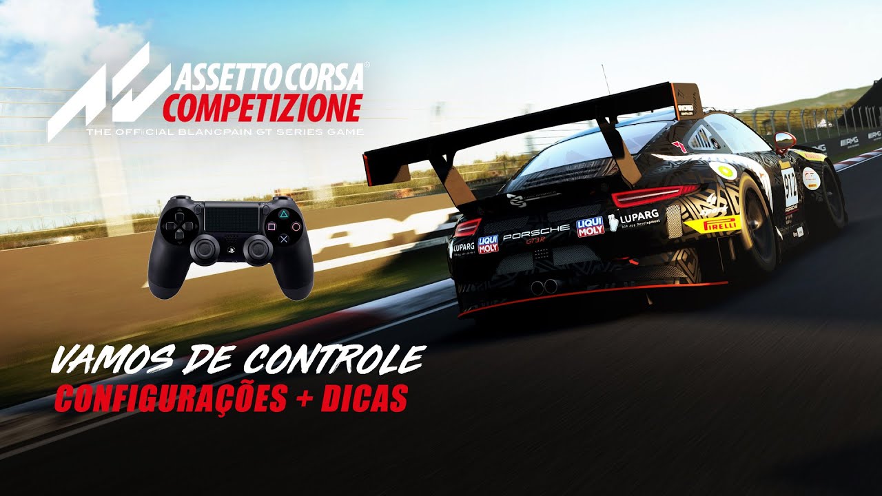 ASSETTO CORSA COMPETIZIONE PS4   CONFIGURA&Ccedil;&Atilde;O PARA CONTROLE REALISTA