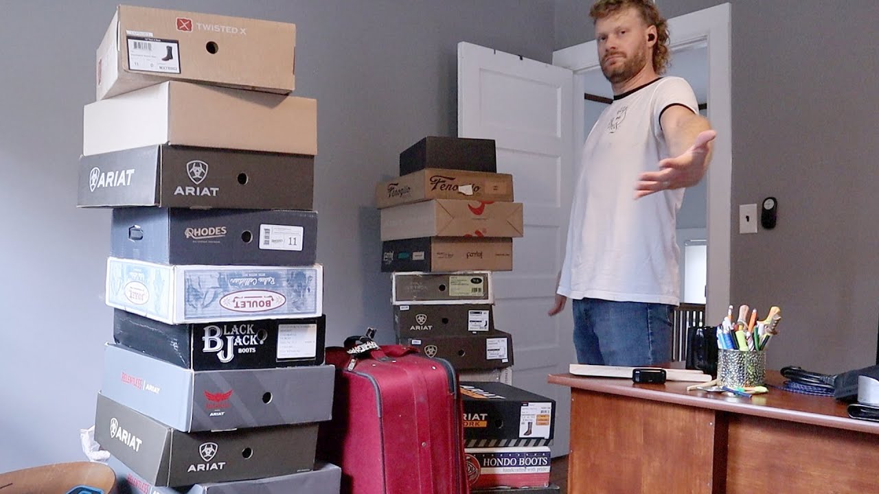Moving my cowboy boot collection to a new house
