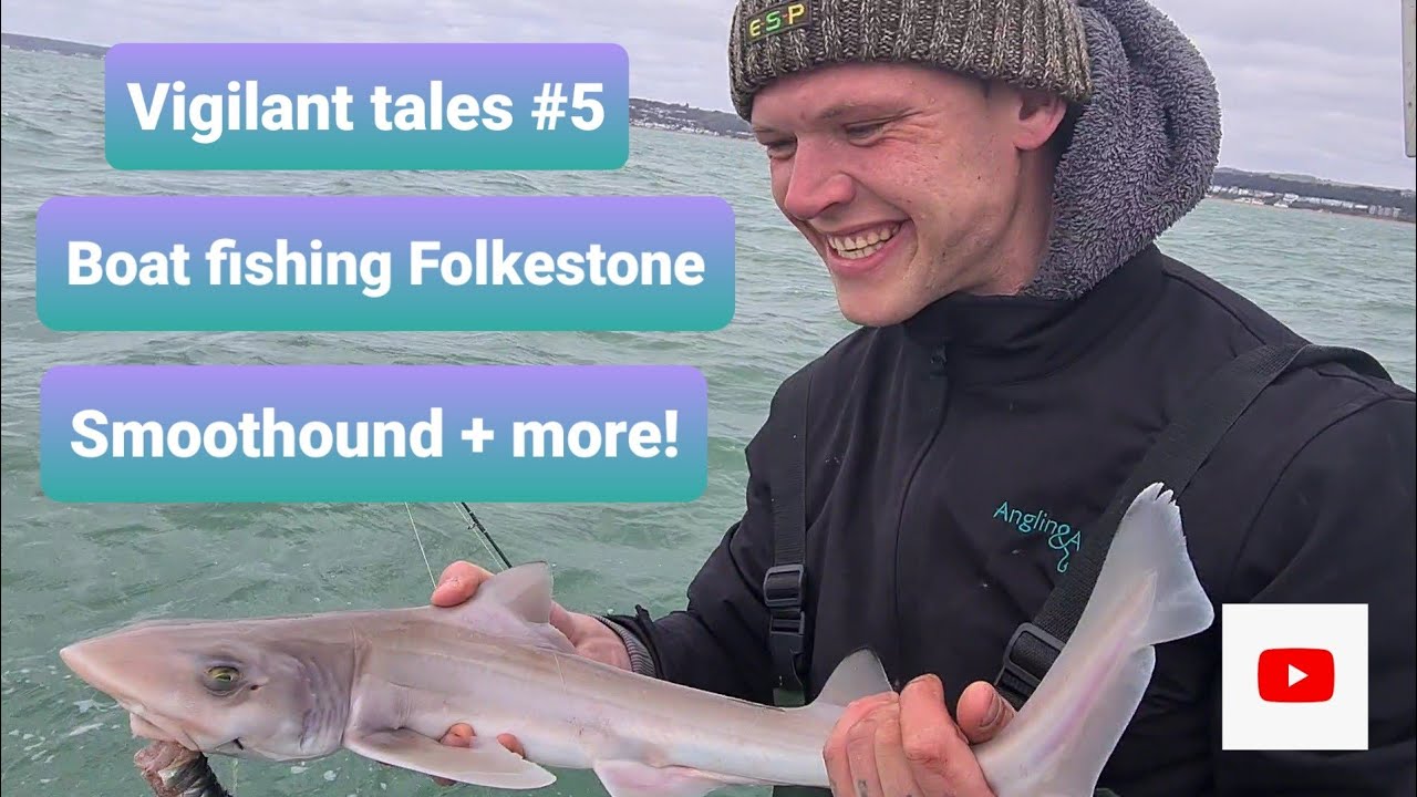 Boat fishing on ye olde Vigilant #5! SMOOTHEHOUNDS! Learning to use Anchor Buoy with Success!