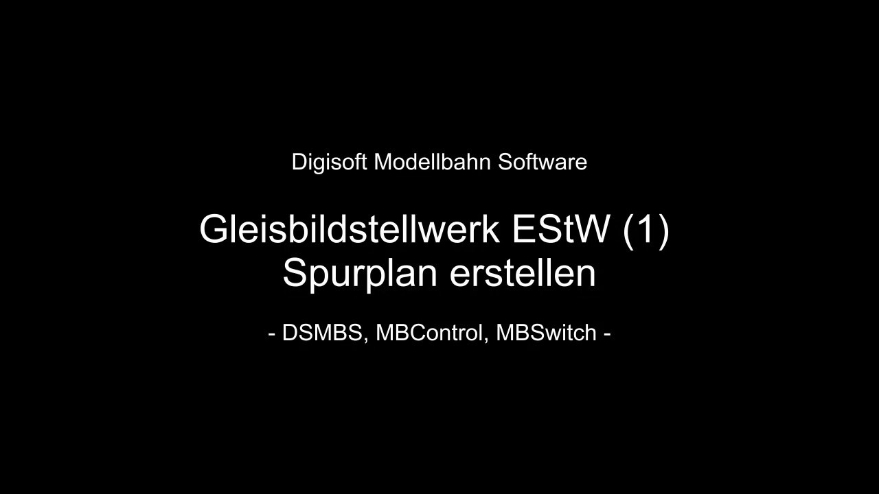 Modellbahn Software - Gleisbildstellwerk (1) Spurplan