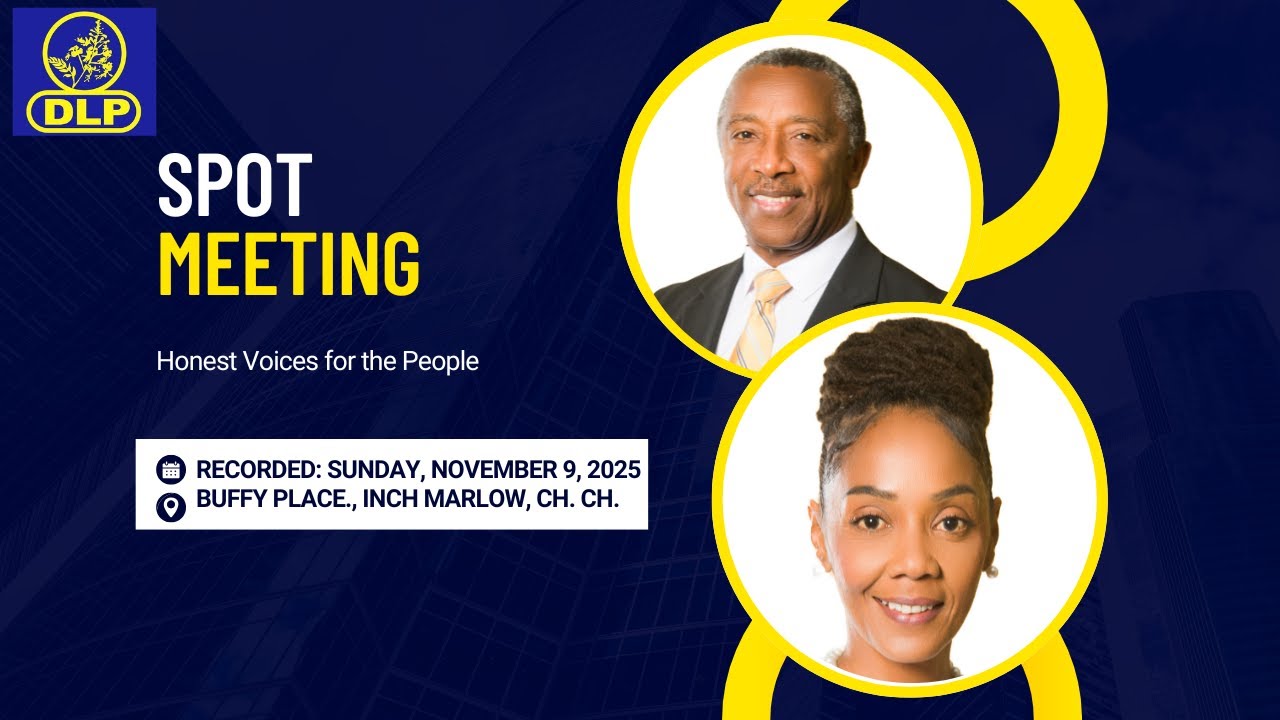 Hon. Ralph Thorne K.C., M.P, Leader of the Opposition addressing the Christ Church East Spot Meeting